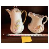 Wellsville china and Brunswick pitchers