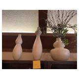 Modern style pottery vases