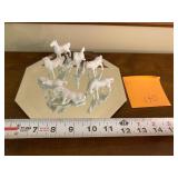 Miniature ceramic horses