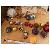 Large lot of Christmas ornaments