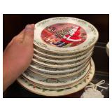 9 Christmas Lenox plates