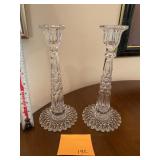 Crystal candlesticks