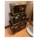 3 stacking decorative boxes