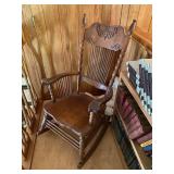 Oak rocking chair