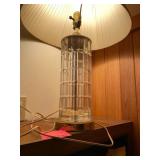 Mid century modern glass lamp