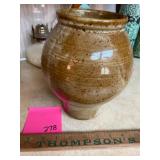 Handmade pottery vase