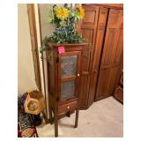 Tall punched tin pie safe