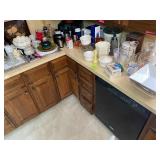 Kitchenware lot on countertop