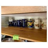 Canisters lot and baking dishes