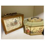 2 vintage boxes