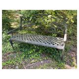 Outdoor cast aluminum park bench 4