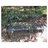 Outdoor cast aluminum park bench 4