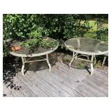2 outdoor tables