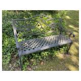 Outdoor cast aluminum park bench 4