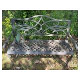 Outdoor cast aluminum park bench 4