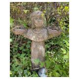 Concrete girl statue