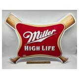 Vintage miller high life tin sign