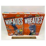 Wheaties boxes Tiger woods and Arnold Palmer