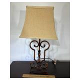 Iron based table lamp