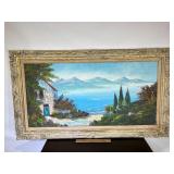 Vintage painting on canvas