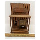 Post office door made into bank.  Money included