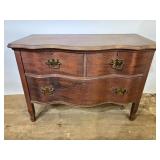 Serpentine front lowboy