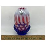 Fenton fairy lamp Stars and Stripes