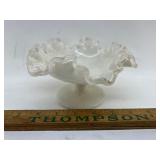 Fenton milk glass compote
