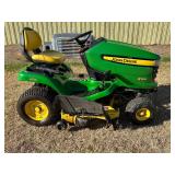 John Deere x324 48"cut 4 wheel steer 203hrs
