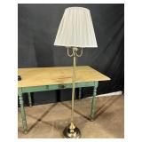 Brass floor lamp