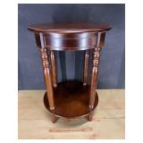 Round side table