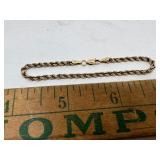 6.47 grams 14kt gold bracelet