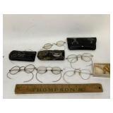 Antique glasses lot