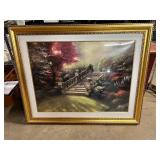Large Thomas Kincaid "stairway to paradise"