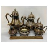 King George silver plate set