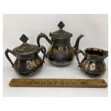 3 pieces quadruple plate