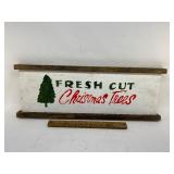 Wood handmade Christmas tree sign