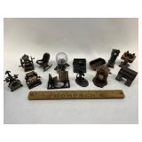 Metal miniatures and pencil sharpeners