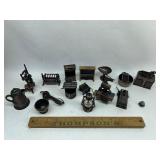 Metal miniatures and pencil sharpeners