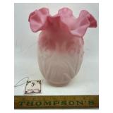 Fenton Rosalene glass vase
