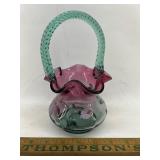 Hand painted "Bill Fenton " basket