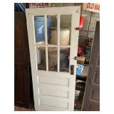 Antique 6 lane window door