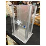 Table top rotating locking display