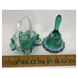 Fenton bell and mini basket