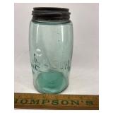 Antique blue mason jar unusual