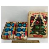 Vintage glass ornaments