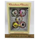 Vintage glass Christmas ornaments