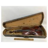 Antique violin with early wood case