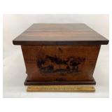 Handmade wood coffee box