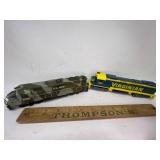2 HO train engines army and Virginian